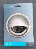 bol ventilatierooster RVS 100mm, Ophalen of Verzenden, Nieuw, Afzuiger