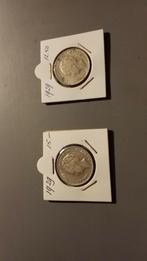 Nederlandse Gulden! 1929.. twee stuks!!, 1 gulden, Zilver, Ophalen of Verzenden, Koningin Wilhelmina
