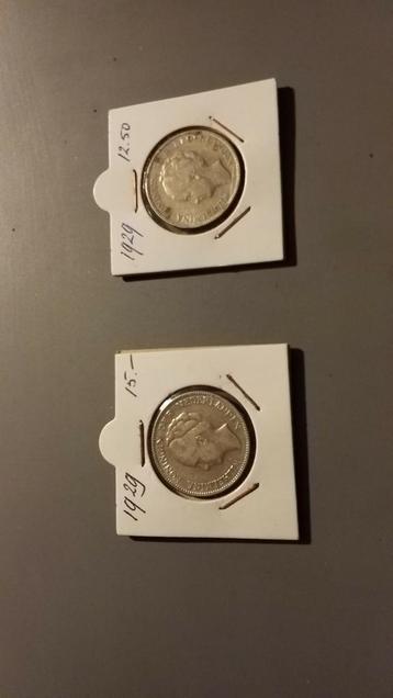 Nederlandse Gulden! 1929.. twee stuks!! beschikbaar voor biedingen