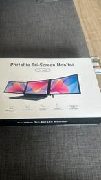 Portable Tri - Screen Monitor 14 Inch, Computers en Software, Monitoren, 60 Hz of minder, Ophalen of Verzenden, IPS, Zo goed als nieuw