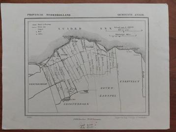 1 / Gemeente Andijk Litho uit 1866 van J. Kuyper beschikbaar voor biedingen