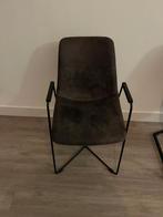 Nette Eetkamerstoelen 6 stuks. Suède Look, Huis en Inrichting, Ophalen, Bruin, Zo goed als nieuw, Eén