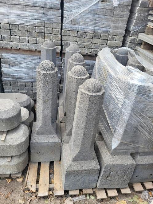 Gebruikte beton sierpalen, Tuin en Terras, Bielzen en Borders, Gebruikt, Blok, Beton, Minder dan 100 cm, Ophalen