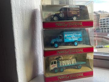 Matchbox Models of Yesteryear 3 leuke modellen uit 1990 m/b