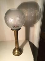 DHR Holland vintage koperen Tafellamp met springveer mechani, Huis en Inrichting, Lampen | Tafellampen, Ophalen of Verzenden, Zo goed als nieuw