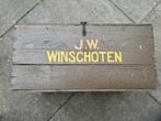 Groot houten ns reiskist/opberg kist J W Winschoten, Ophalen, Zo goed als nieuw, Minder dan 50 cm, Minder dan 50 cm