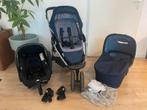 Maxi-cosi trio, Kinderen en Baby's, Kinderwagens en Combinaties, Ophalen, Zo goed als nieuw, Combiwagen, Verstelbare duwstang
