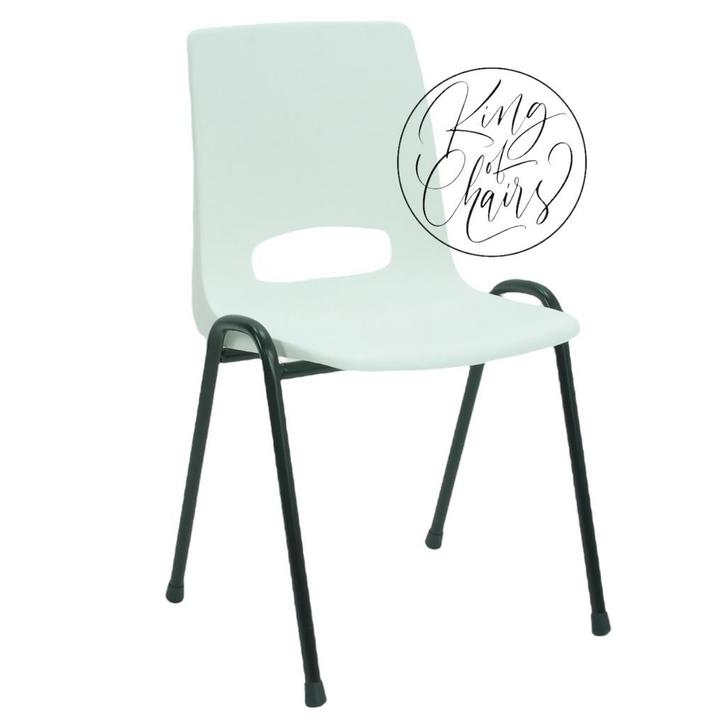 Kantinestoel Samantha wit stapelstoel kuipstoel zaalstoel, Huis en Inrichting, Stoelen, Nieuw, Vijf, Zes of meer stoelen, Kunststof