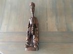 HOUTEN MADONNA ALTAARBEELD 49 cm hoog, Ophalen of Verzenden, Zo goed als nieuw, Beeld(je), Christendom | Katholiek