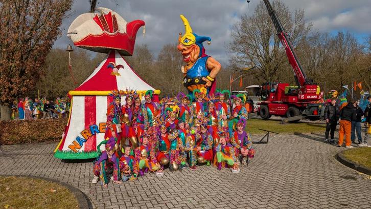 Carnaval kostuums narren/jokers, Hobby en Vrije tijd, Feestartikelen, Zo goed als nieuw, Ophalen of Verzenden