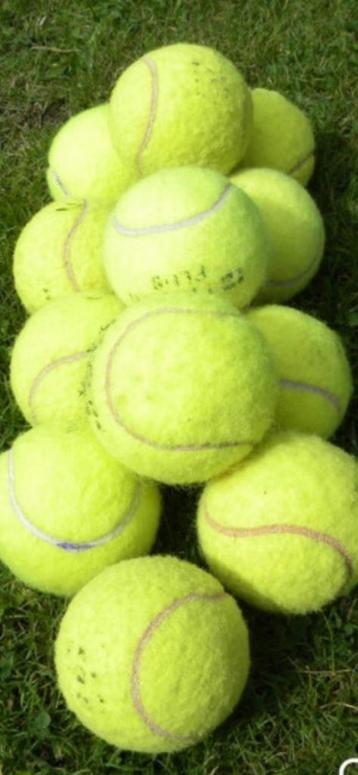 Gebruikte tennisballen 