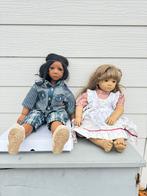 Antieke Kinderpoppen Set - Jongen en Meisje in Doos, Ophalen