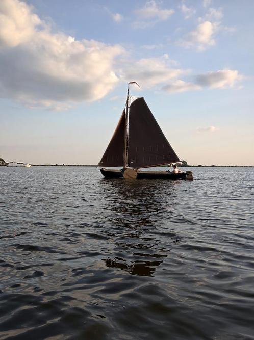 Friese zeilpraam geklonken, Watersport en Boten, Zeilen en Zeiltoebehoren, Gebruikt, Overige typen, 15 tot 30 m², 6 meter of meer