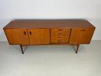 Vintage dressoir V.Wilkins voor G-Plan model "Brasilia"., Gebruikt, Verzenden, Teakhout, 200 cm of meer