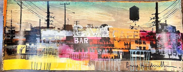 George Heidweller - El gato negro, Antiek en Kunst, Kunst | Schilderijen | Modern, Ophalen