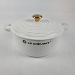 Le Creuset Braadpan Katoen rond 24 cm, Huis en Inrichting, Keuken | Potten en Pannen, Ophalen, Gietijzer, Nieuw, Keramische plaat