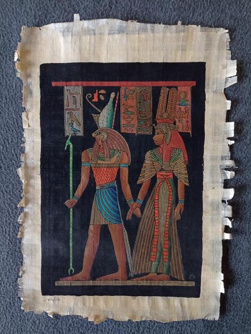 Papyrus Koningin Nefertari - in uitstekende staat, Antiek en Kunst, Kunst | Niet-Westerse kunst, Ophalen of Verzenden