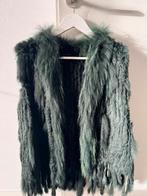 Konijnenvacht bontje - gilet - bodywarmer groene kleur, Kleding | Dames, Ophalen of Verzenden, Zo goed als nieuw, Maat 46/48 (XL) of groter
