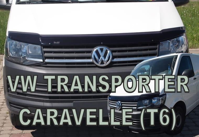 T6 bulli motorkapspoiler steenslagbeschermer pasvorm zwart, Ophalen of Verzenden, Nieuw