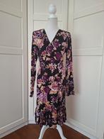 Brooker zgan zwarte floral bloemen jurk, maat 44 L, Brooker, Zwart, Maat 42/44 (L), Ophalen of Verzenden