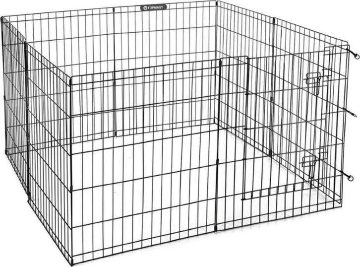 KONIJNEN/CAVIA REN ZWART UITVOUWBAAR S (560X60 CM), Dieren en Toebehoren, Knaagdieren en Konijnen | Hokken en Kooien, Nieuw, Hok