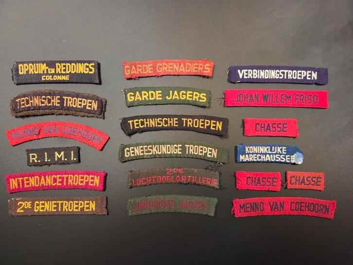 Straatnamen Garde Regiment Korps Troepen, Verzamelen, Militaria | Algemeen, Landmacht, Embleem of Badge, Nederland, Ophalen of Verzenden