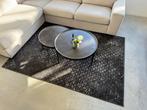 Tapijt vloerkleed industrieel zwart-wit-grijs 160 x 220, Huis en Inrichting, Stoffering | Tapijten en Kleden, Ophalen, Zo goed als nieuw