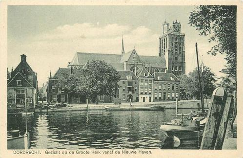 (701-050-039) Dordrecht Groote Kerk vanaf de Nieuwe Haven, Verzamelen, Ansichtkaarten | Nederland, Zuid-Holland, Verzenden