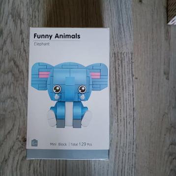  bouwstenen bouw stenen  funny animals olifant beschikbaar voor biedingen