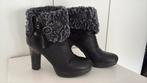 Ugg laars maat 39 zwart leer, UGG, Zwart, Lage of Enkellaarzen, Ophalen of Verzenden