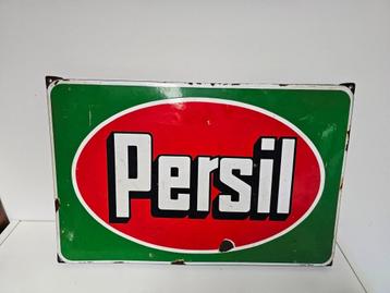 Langcat Bussum Persil emaille reclamebord voor €250,-! beschikbaar voor biedingen