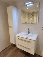 Wastafelmeubel, kast & spiegel - Prima staat!, Huis en Inrichting, Ophalen, Spiegelkast, 50 tot 100 cm, Zo goed als nieuw