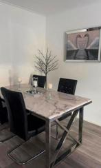 Eettafel & salon tafel, Ophalen, Zo goed als nieuw, Rechthoekig, 50 tot 100 cm