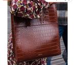 The Little Green Bag Ocean Croco 15.6 inch Brandy, Ophalen of Verzenden, Nieuw, Bruin