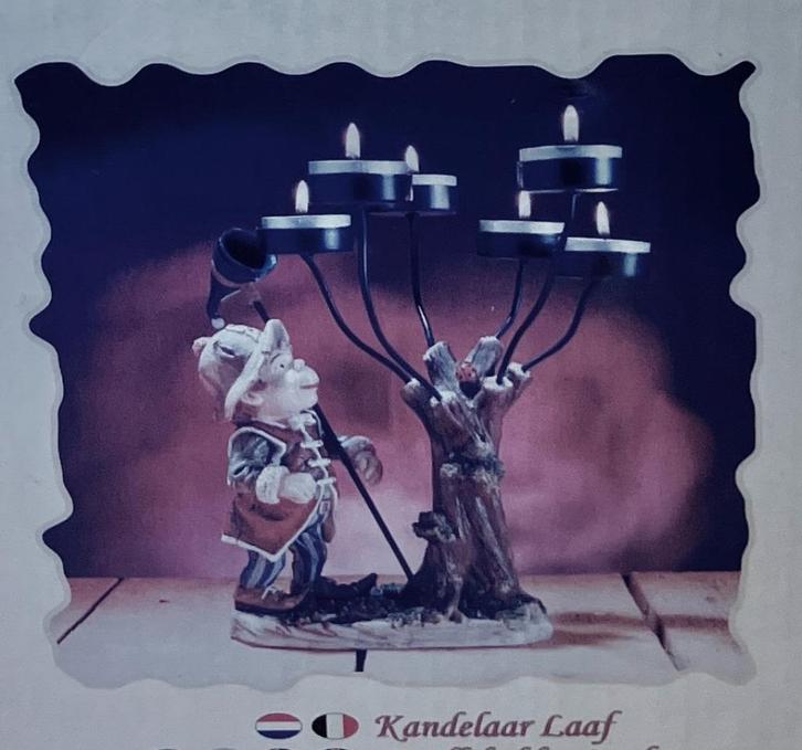 Efteling Laaf Lumo kaarsenhouder 2001 met paspoort N.O.S., Verzamelen, Efteling, Zo goed als nieuw, Overige typen, Verzenden