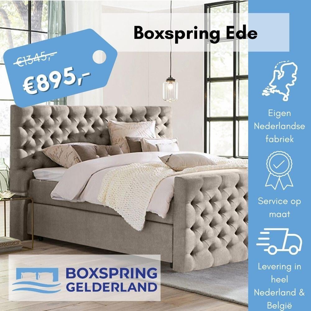 Boxspring, Ophalen of Verzenden, 180 cm, 200 cm, NIEUW! Luxe Boxsprings Alle Maat Alle Kleuren Snelle Levering!