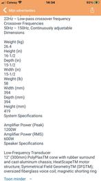 Jbl 8400p subwoofer, Eén persoon, Cadeaubon