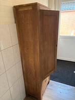 Teakhouten kast met lade en planken, Huis en Inrichting, Ophalen, Gebruikt, Teakhout, 50 tot 100 cm