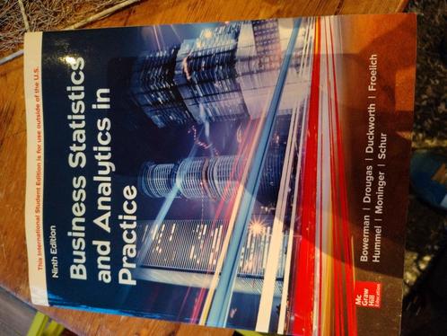 de negende editie "Business Statistics an, Boeken, Informatica en Computer, Zo goed als nieuw, Ophalen of Verzenden