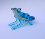 BEELDJE van een blauwe gestipte KIKKER van MURANO glas., Ophalen of Verzenden, Zo goed als nieuw, Dier