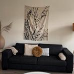 Bank zwart/ grijs / antraciet, Huis en Inrichting, Banken | Bankstellen, Ophalen, Gebruikt, 75 tot 100 cm, Rechte bank