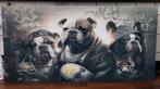 Bulldogs schilderij, Ophalen
