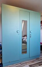 Retro Kledingkast met Spiegel, Gebruikt, 100 tot 150 cm, Ophalen of Verzenden, Met lade(s)