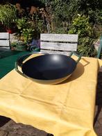 Gietijzeren wok met deksel, Ophalen of Verzenden, Nieuw, Gietijzer, Wok