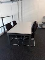 4 stoelen met tafel (bureau), Huis en Inrichting, Stoelen, Ophalen of Verzenden, Gebruikt