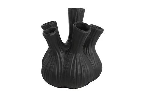 Tulpenvaas zwart NIEUW!, Huis en Inrichting, Woonaccessoires | Vazen, Nieuw, Zwart, Minder dan 50 cm, Aardewerk of Porselein, Ophalen of Verzenden