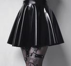 Dames zwarte latex look rok leren rokje glimmende korte, Kleding | Dames, Rokken, Verzenden, Nieuw, Zwart, Boven de knie