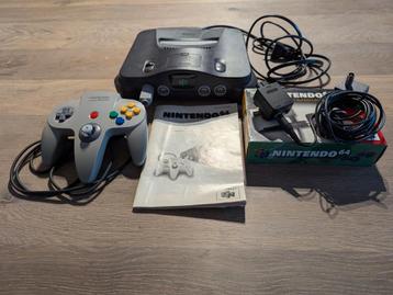 Nintendo 64 met orginele controller, RF switch & alle kabels beschikbaar voor biedingen
