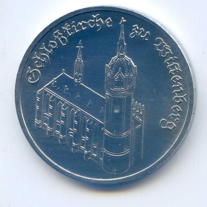 Duitsland DDR 5 Mark 1983 Wittenberg Export Kwaliteit, Postzegels en Munten, Munten | Europa | Niet-Euromunten, Duitsland, Ophalen of Verzenden