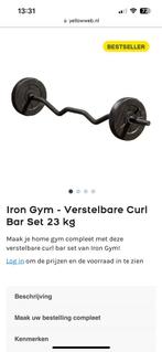 Iron gym ez bar plus dumbels 2 st, Sport en Fitness, Zo goed als nieuw, Ophalen